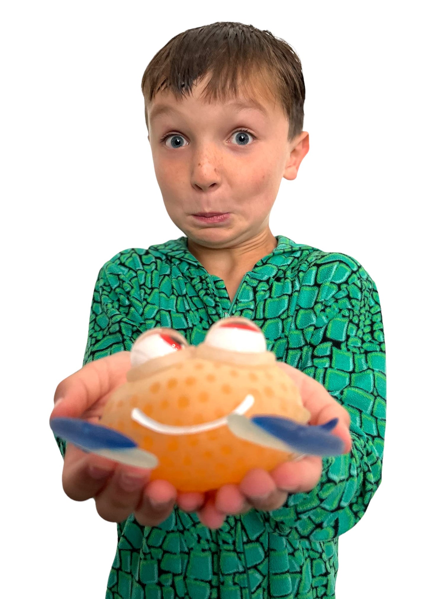 WARM FUZZY Toys (1) Floating Eye Animal Squishy Crab | Funny Sensory Fidget Great for Party Favor, Prize Box, PTA Carnival or School Fundraisers