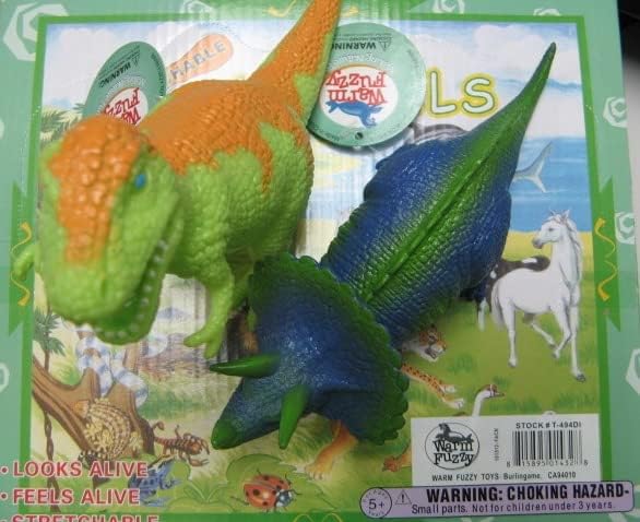WARM FUZZY Toys Squishy Dinosaur | Stress Relief Toy Suitable for Autism & ADHD | Funny Sensory Fidget Great for Home, Classroom, Birthday Party Favors