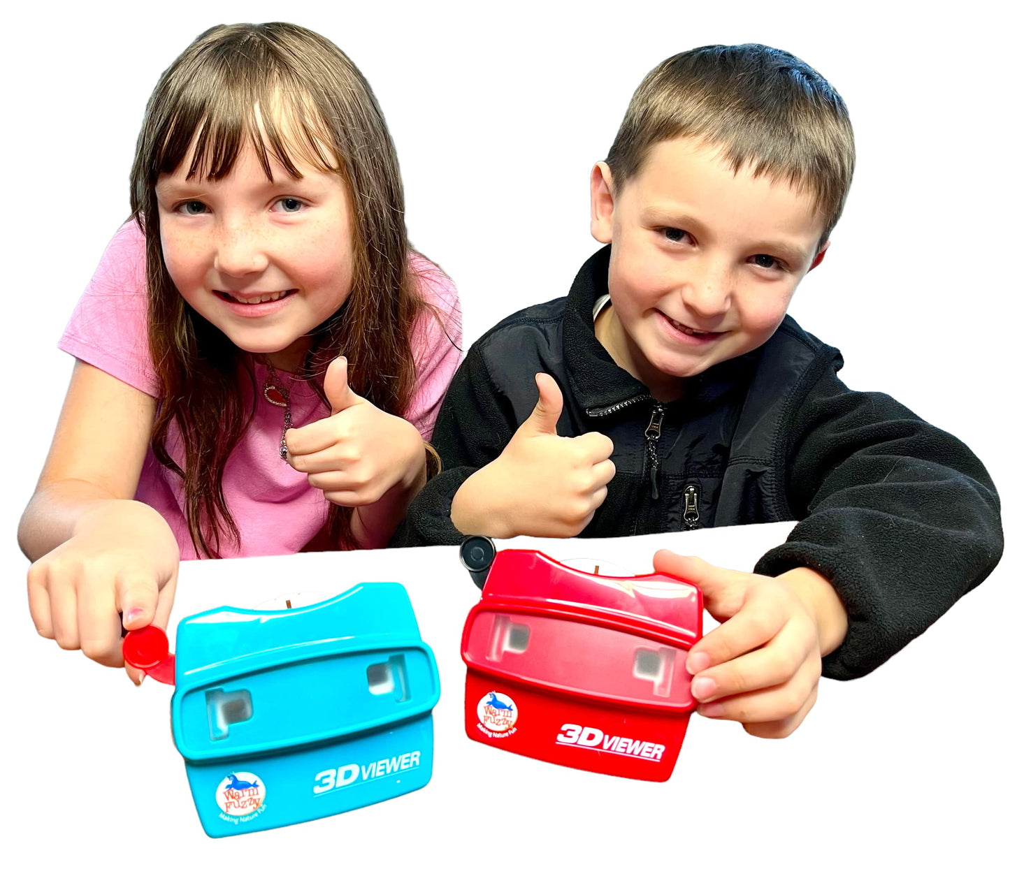 WARM FUZZY Toys 3D Viewer (Big Cats) T-214BC - Perfect for at Home or in The Classroom. Images of Lions, Tigers, Cheetahs, Leopards and More on 3 Photo Discs!