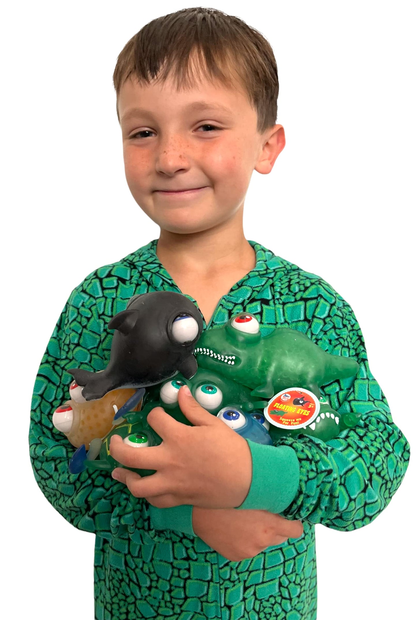 WARM FUZZY Toys (1) Floating Eye Animal Squishy Frog | Funny Sensory Fidget Great for Party Favor, Prize Box, PTA Carnival or School Fundraisers