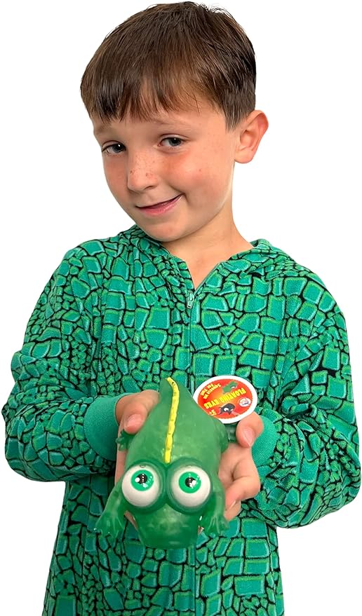 WARM FUZZY Toys (1) Floating Eye Animal Squishy Alligator | Funny Sensory Fidget Great for Party Favor, Prize Box, PTA Carnival or School Fundraisers