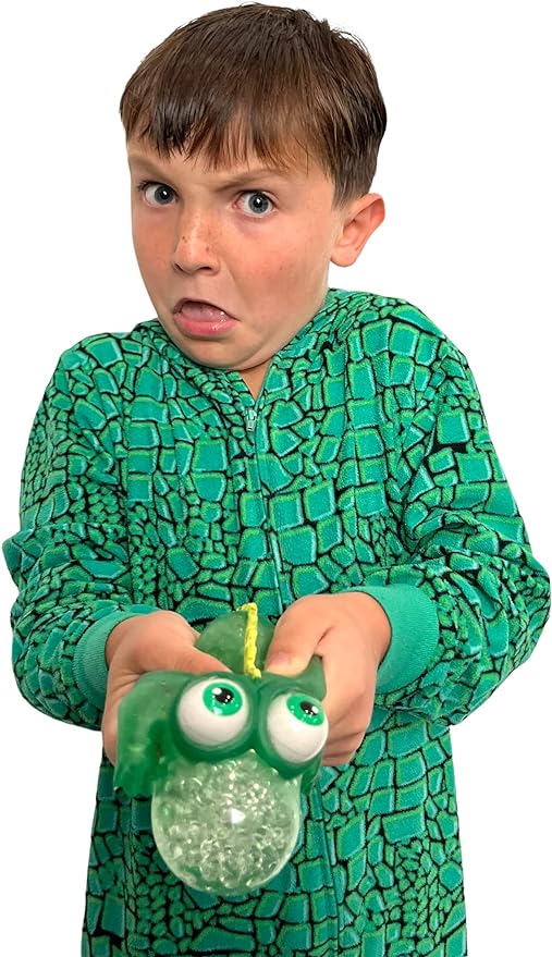 WARM FUZZY Toys (1) Floating Eye Animal Squishy Alligator | Funny Sensory Fidget Great for Party Favor, Prize Box, PTA Carnival or School Fundraisers