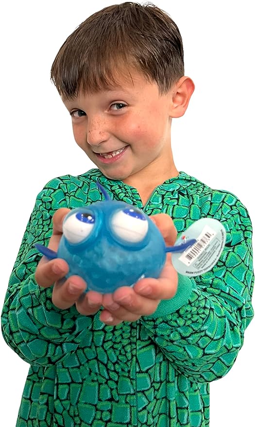 WARM FUZZY Toys (1) Floating Eye Animal Squishy Shark | Funny Sensory Fidget Great for Party Favor, Prize Box, PTA Carnival or School Fundraisers