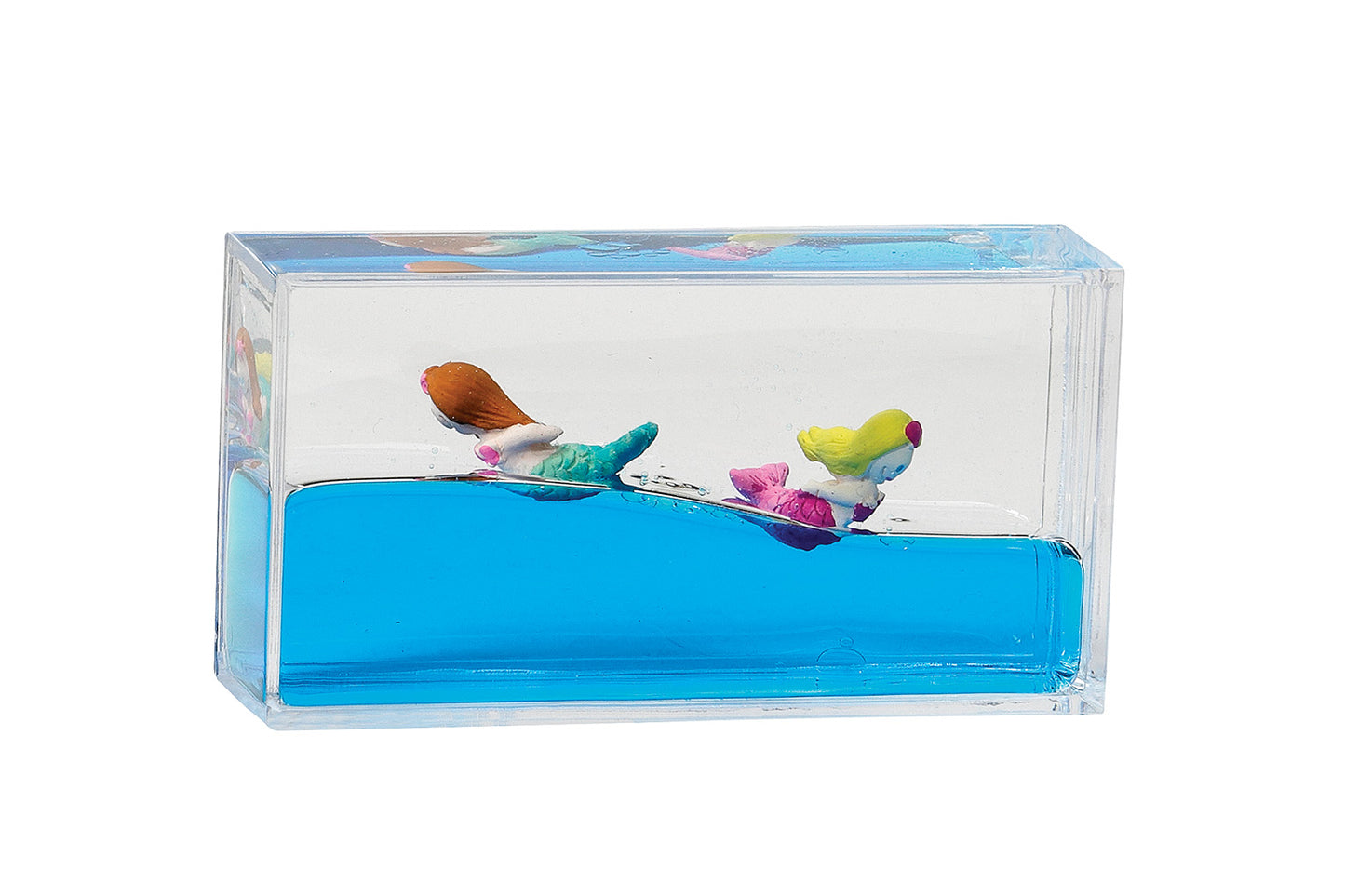 WARM FUZZY Toys Mermaid Liquid Wave Paperweight Desk Toy | Sensory Toy Gifts for Kids | Desk Stress Relievers for Adults and Kids | Fun Stress Relief for Home, Office or in The Classroom