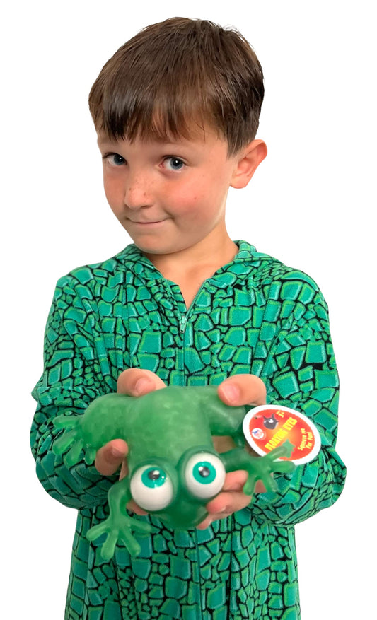 WARM FUZZY Toys (1) Floating Eye Animal Squishy Frog | Funny Sensory Fidget Great for Party Favor, Prize Box, PTA Carnival or School Fundraisers