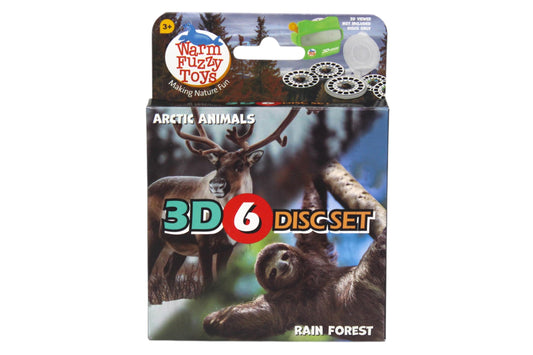 WARM FUZZY Toys Arctic and Rainforest Reels for Viewfinder - Viewfinder Reels for Kids & Adults, Classic Toys, 3D Reel, Retro Toys, Contains 6 Slides with 42 High Definition 3D Images