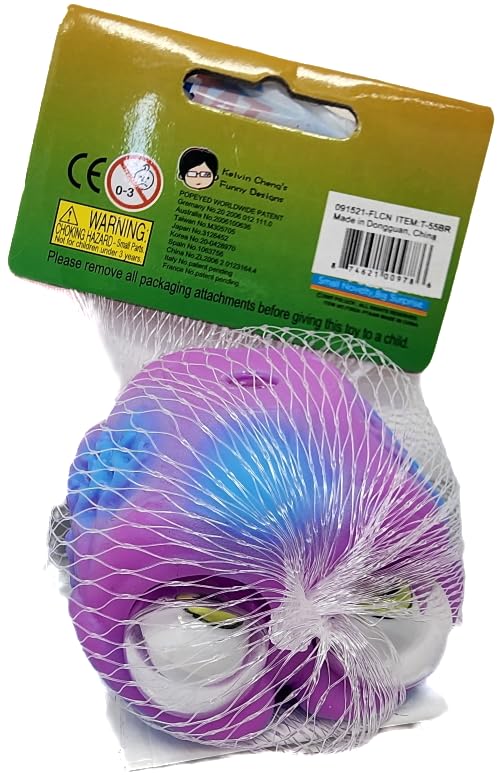 Warm Fuzzy Toys Poppin' Peeper Brain Fidget Toy, 3 Inches