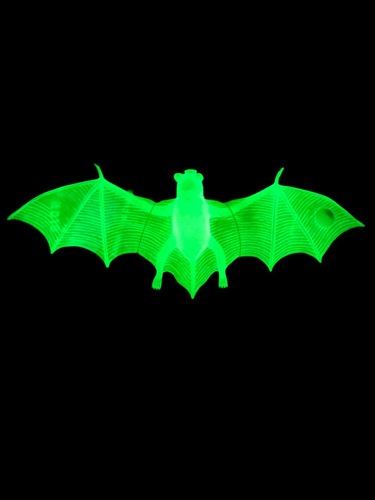 WARM FUZZY Toys Super Bright Glow Animals ~ Wildlife Animals that Come Alive in the Dark. Super Bright Glow in the Dark Alligators, Bats, Snakes. Perfect for the Home or Classroom. (Bat)