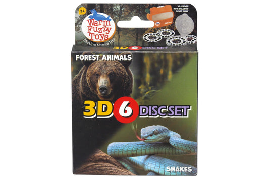 WARM FUZZY Toys Forest and Snake Reels for Viewfinder - Viewfinder Reels for Kids & Adults, Classic Toys, 3D Reel, Retro Toys, Contains 6 Slides with 42 High Definition 3D Images