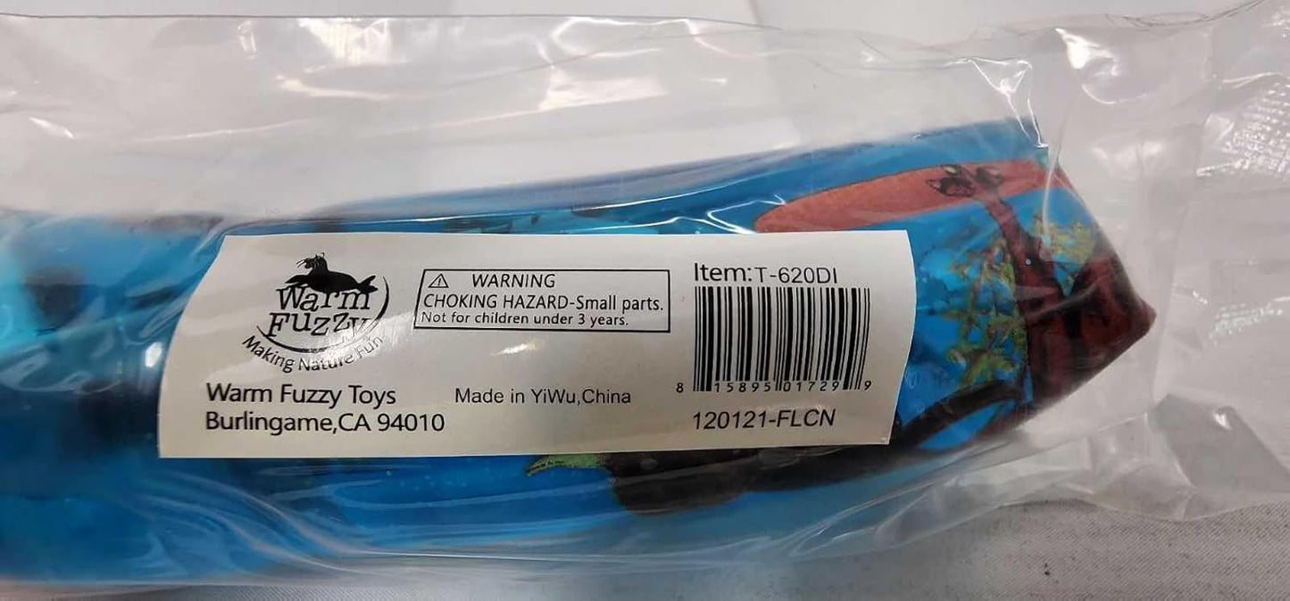WARM FUZZY Toys - Water Wigglers Sensory Toys - Sensory Tubes - Squishy Sensory Water Wiggler Toy - Fidget Toys for Birthday, Party Favor, Prize Box, PTA Carnival or School Fundraisers - Dinosaur