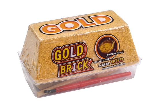 WARM FUZZY Toys (1) Fossil & Discovery Set with Gold Brick Dig - Exciting Educational Science Kits for Kids Boys Girls, Kids Playsets, Birthday Party Supplies, Kids Party Favors