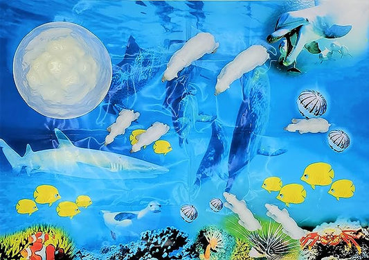 WARM FUZZY Toys Kids Tub of 7 Realistic Polar Bear Figurines, 1 Tub & Playmat - Engaging Educational Playtime - Ultimate Fun & Learning Experience for Home or Classroom (Ages 3+)