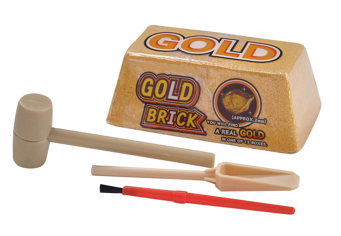 WARM FUZZY Toys (1) Fossil & Discovery Set with Gold Brick Dig - Exciting Educational Science Kits for Kids Boys Girls, Kids Playsets, Birthday Party Supplies, Kids Party Favors