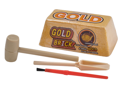 WARM FUZZY Toys (1) Fossil & Discovery Set with Gold Brick Dig - Exciting Educational Science Kits for Kids Boys Girls, Kids Playsets, Birthday Party Supplies, Kids Party Favors