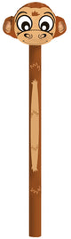 WARM FUZZY Toys (1) Inflatable Animals Stick - Inflatable Monkey Toys - Balloon Sticks Inflatable Hammer Blow up Animals for Party Favors, Prize Box, PTA Carnival