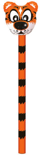 WARM FUZZY Toys (1) Inflatable Animals Stick - Inflatable Tiger Toys - Balloon Sticks Inflatable Hammer Blow up Animals for Party Favors, Prize Box, PTA Carnival
