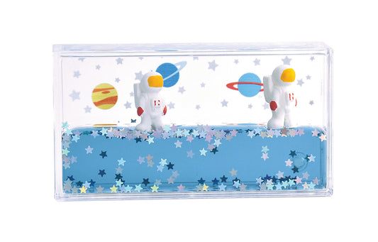 WARM FUZZY Toys Astronaut Liquid Wave Paperweight Desk Toy | Sensory Toy Gifts for Kids | Desk Stress Relievers for Adults and Kids | Fun Stress Relief for Home, Office or in The Classroom