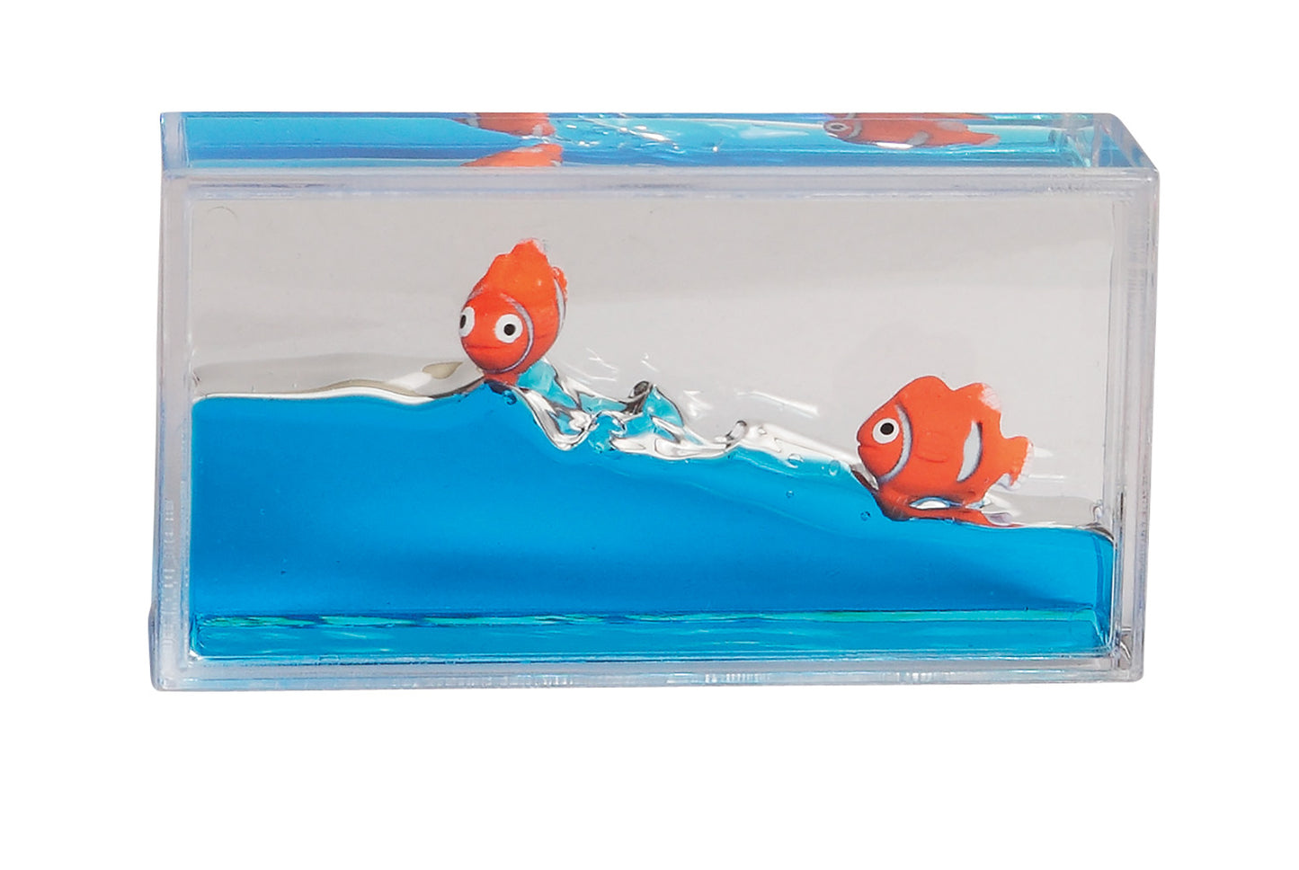WARM FUZZY Toys Clown Fish Liquid Wave Paperweight Desk Toy | Sensory Toy Gifts for Kids | Desk Stress Relievers for Adults and Kids | Fun Stress Relief for Home, Office or in The Classroom