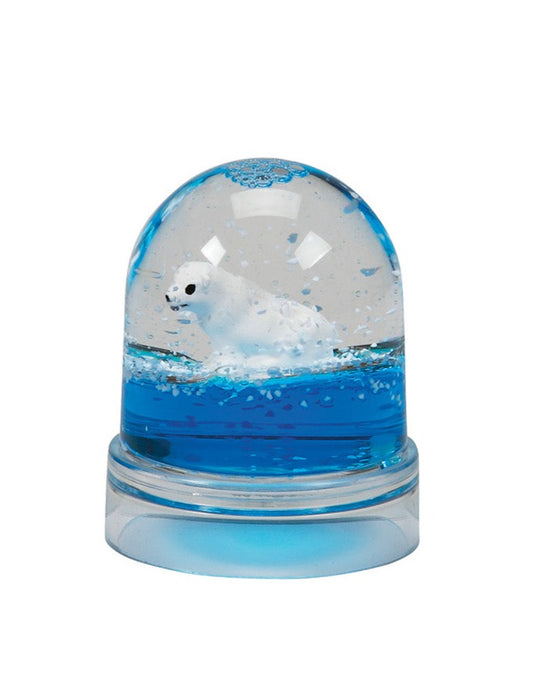 WARM FUZZY Toys (1) Polar Bear Snow Globe - Liquid Snow Dome with Polar Bear Figurine - Plastic Snow Globe - Collectible Novelty Ornament for Home Decor, Birthdays, Christmas, and Granddaughter Gifts
