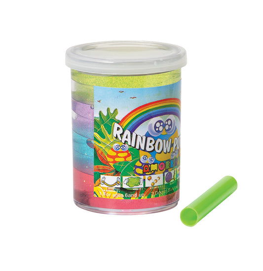 WARM FUZZY Toys Full Case (12) Rainbow Slime Putty| Rainbow Slimes Fidgeting Toys for Children| Different Assorted Rainbows Included for Party Favor, Prize Box, PTA Carnival or School Fundraisers