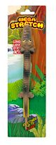 WARM FUZZY Toys (1) Mega Stretch Alligator Toy| Stretches to 5 Feet | 2 Assorted Styles of Realistic Alligator Toys Great for Pranks, Party Favors, Easter Basket for Kids, Small Classroom Prizes