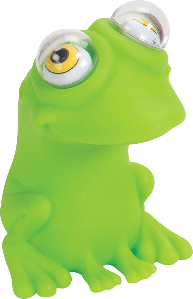 WARM FUZZY Toys (1) Frog Poppin Peepers - Squeezy Animals with Pop Out Eyes - Stress Relief Toy Suitable for Autism & ADHD - Funny Sensory Toys Great for Home, Classroom, Birthday Party Favors
