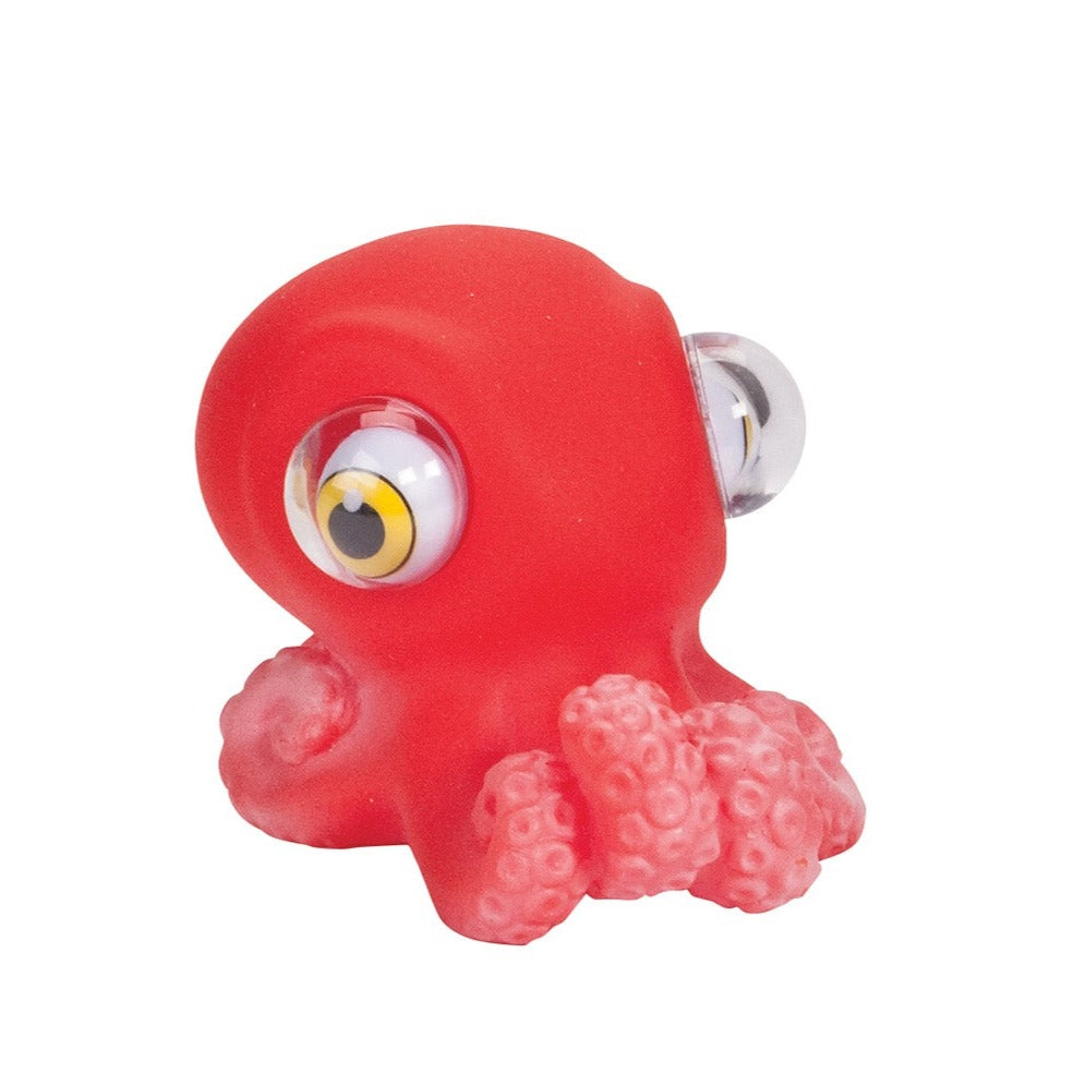 WARM FUZZY Toys (1) Octopus Poppin Peepers - Squeezy Animals with Pop Out Eyes - Stress Relief Toy Suitable for Autism & ADHD - Funny Sensory Toys Great for Home, Classroom, Birthday Party Favors