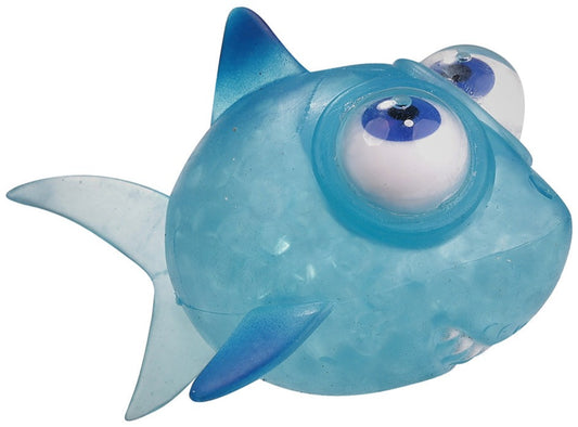 WARM FUZZY Toys (1) Floating Eye Animal Squishy Shark | Funny Sensory Fidget Great for Party Favor, Prize Box, PTA Carnival or School Fundraisers